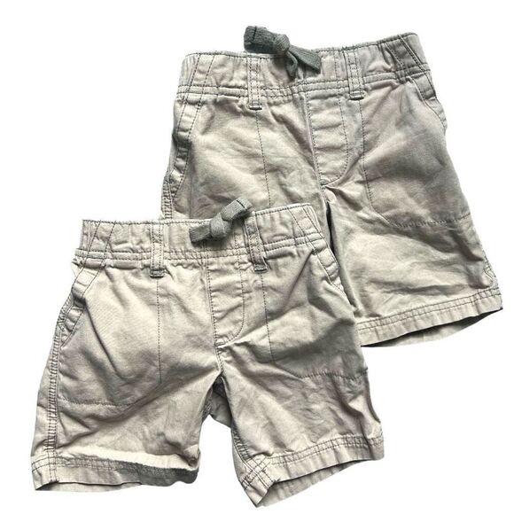 Carter's Other - Toddler Boys Carters Surf Legends Khaki Cotton Casual Shorts Lot - Sz 2T
